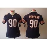 nike women nfl jerseys chicago bears #90 peppers blue[nike limited]