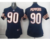 nike women nfl jerseys chicago bears #90 peppers blue[nike]