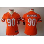 nike women nfl jerseys chicago bears #90 peppers orange[nike limited]