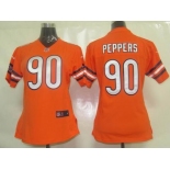 nike women nfl jerseys chicago bears #90 peppers orange[nike]