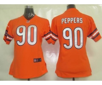 nike women nfl jerseys chicago bears #90 peppers orange[nike]