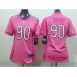 nike women nfl jerseys chicago bears #90 peppers pink[2012 nike love]