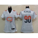 nike women nfl jerseys chicago bears #90 peppers white[2012 fem fan]