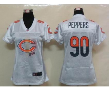 nike women nfl jerseys chicago bears #90 peppers white[2012 fem fan]