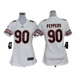 nike women nfl jerseys chicago bears #90 peppers white[nike]