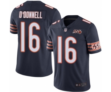 Youth Chicago Bears #16 Pat O'Donnell Navy Blue Team Color 100th Season Limited Football Jersey