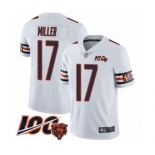 Youth Chicago Bears #17 Anthony Miller White Vapor Untouchable Limited Player 100th Season Football Jersey