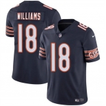 Youth Chicago Bears #18 Caleb Williams Navy 2024 Draft Vapor Football Stitched Jersey