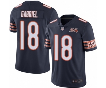 Youth Chicago Bears #18 Taylor Gabriel Navy Blue Team Color 100th Season Limited Football Jersey