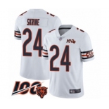 Youth Chicago Bears #24 Buster Skrine White Vapor Untouchable Limited Player 100th Season Football Jersey