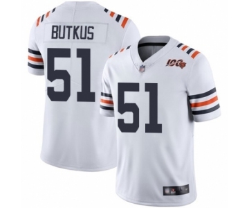 Youth Chicago Bears #51 Dick Butkus White 100th Season Limited Football Jersey