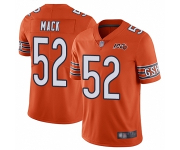 Youth Chicago Bears #52 Khalil Mack Orange Alternate 100th Season Limited Football Jersey