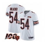 Youth Chicago Bears #54 Brian Urlacher White Vapor Untouchable Limited Player 100th Season Football Jersey