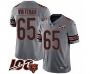 Youth Chicago Bears #65 Cody Whitehair Limited Silver Inverted Legend 100th Season Football Jersey