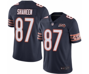 Youth Chicago Bears #87 Adam Shaheen Navy Blue Team Color 100th Season Limited Football Jersey