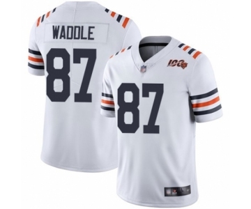 Youth Chicago Bears #87 Tom Waddle White 100th Season Limited Football Jersey