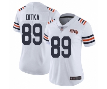 Youth Chicago Bears #89 Mike Ditka White 100th Season Limited Football Jersey