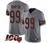 Youth Chicago Bears #99 Dan Hampton Limited Silver Inverted Legend 100th Season Football Jersey