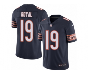 Youth Nike Chicago Bears #19 Eddie Royal Limited Navy Blue Rush NFL Jersey