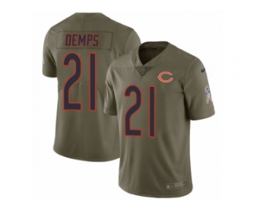 Youth Nike Chicago Bears #21 Quintin Demps Limited Olive 2017 Salute to Service NFL Jersey