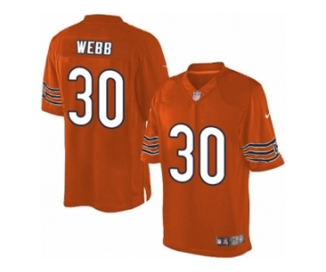 Youth Nike Chicago Bears #30 B.W. Webb Limited Orange Alternate NFL Jersey