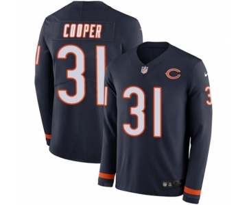 Youth Nike Chicago Bears #31 Marcus Cooper Limited Navy Blue Therma Long Sleeve NFL Jersey