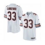 Youth Nike Chicago Bears #33 Jeremy Langford White NFL Jersey