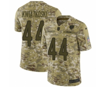 Youth Nike Chicago Bears #44 Nick Kwiatkoski Limited Camo 2018 Salute to Service NFL Jersey