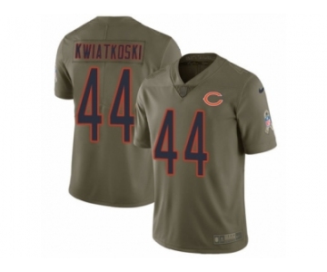 Youth Nike Chicago Bears #44 Nick Kwiatkoski Limited Olive 2017 Salute to Service NFL Jersey