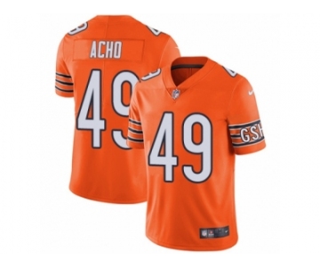 Youth Nike Chicago Bears #49 Sam Acho Vapor Untouchable Limited Orange Rush NFL Jersey