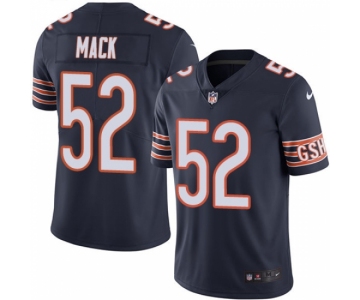 Youth Nike Chicago Bears #52 Khalil Mack Navy Blue Team Color Vapor Untouchable Limited Player NFL Jersey