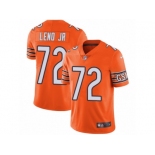 Youth Nike Chicago Bears #72 Charles Leno Vapor Untouchable Limited Orange Rush NFL Jersey