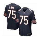 Youth Nike Chicago Bears #75 Kyle Long Navy Blue Team Color NFL Jersey