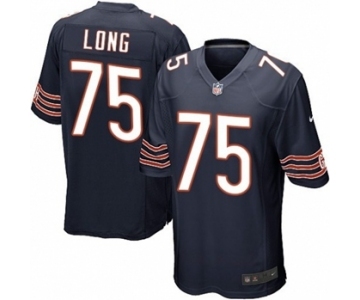 Youth Nike Chicago Bears #75 Kyle Long Navy Blue Team Color NFL Jersey