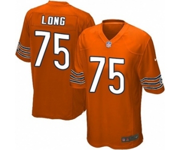 Youth Nike Chicago Bears #75 Kyle Long Orange Alternate NFL Jersey