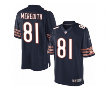 Youth Nike Chicago Bears #81 Cameron Meredith Limited Navy Blue Team Color NFL Jersey