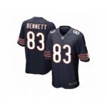 Youth Nike Chicago Bears #83 Martellus Bennett Navy Blue Team Color NFL Jersey