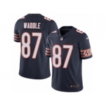 Youth Nike Chicago Bears #87 Tom Waddle Limited Navy Blue Rush NFL Jersey