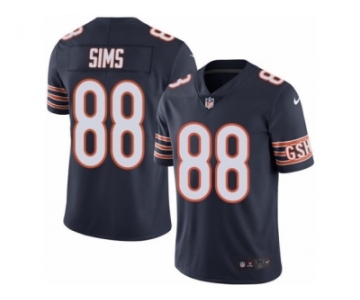 Youth Nike Chicago Bears #88 Dion Sims Limited Navy Blue Rush NFL Jersey