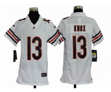 nike youth nfl jerseys chicago bears #13 johnny knox white[nike]