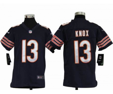 nike youth nfl jerseys chicago bears #13 knox blue[nike]