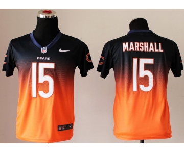 nike youth nfl jerseys chicago bears #15 brandon marshall blue-orange[nike drift fashion][second version]