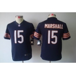 nike youth nfl jerseys chicago bears #15 marshall blue[nike limited]