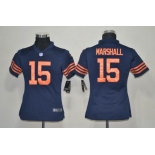 nike youth nfl jerseys chicago bears #15 marshall m&n blue[nike]