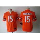 nike youth nfl jerseys chicago bears #15 marshall orange[nike limited]