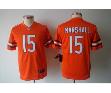 nike youth nfl jerseys chicago bears #15 marshall orange[nike limited]