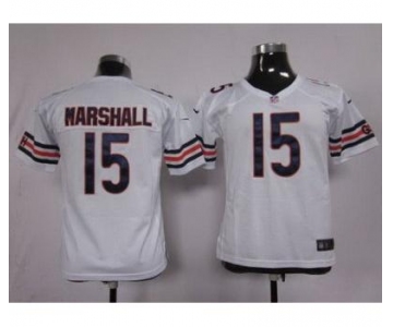 nike youth nfl jerseys chicago bears #15 marshall white[marshall][nike]