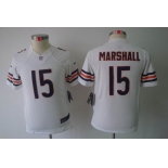 nike youth nfl jerseys chicago bears #15 marshall white[nike limited]