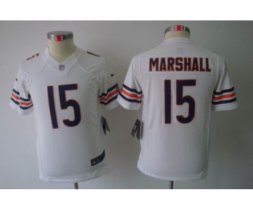 nike youth nfl jerseys chicago bears #15 marshall white[nike limited]