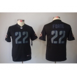 nike youth nfl jerseys chicago bears #22 matt forte black[nike impact limited]